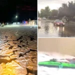 Torrential Thunderstorms and Hail Flood Suburban Boise Streets in Idaho as Flash Flooding, Lightning and Mudslides Hit Treasure Valley